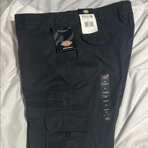 Dickies Black Cargo Pants Relaxed Fit Durable
